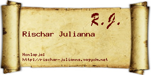Rischar Julianna névjegykártya